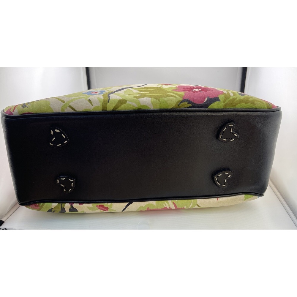 Brighton BEA Multicolor Floral Canvas Leather Trim Large Tote Shoulder Bag - Picture 3 of 16
